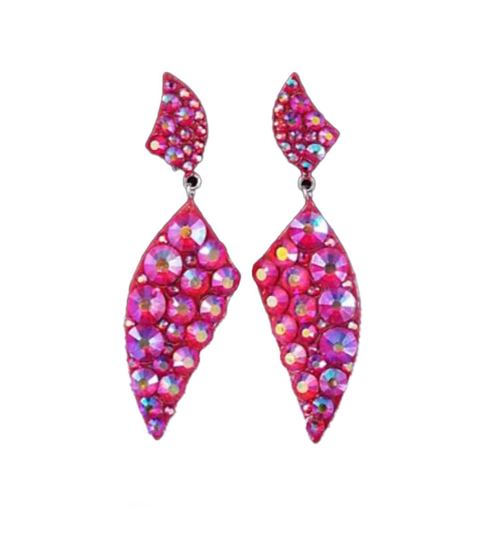 Small Fuchsia Dangle Earrings 