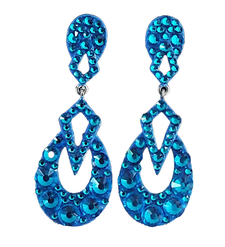 Natalina Small Capri Blue European Dangle Earrings 