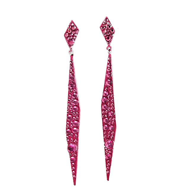 Viven Fuchsia Dangle Earrings 